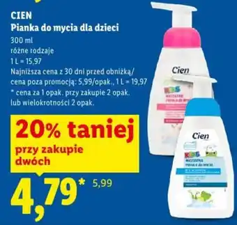 Lidl Pianka do mycia dla dzieci oferta