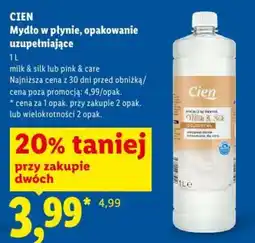 Lidl Mydło w płynie Cien milk & silk oferta