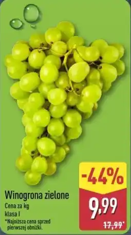 ALDI Winogrona zielone oferta