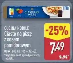 ALDI CUCINA NOBILE Ciasto na pizzę z sosem pomidorowym oferta