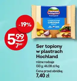 Żabka Ser topiony w plastrach Hochland Cheddar oferta