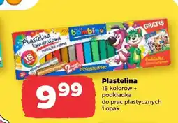 Netto Plastelina kwadratowa Bambino 18 kolorów z podkładką oferta