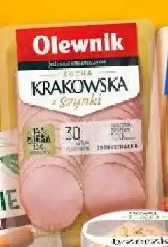 Żabka Kiełbasa krakowska sucha z szynki Olewnik oferta