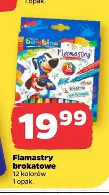 Netto Flamastry brokatowe Bambino 12 kolorów oferta