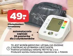 Netto Ciśnieniomierz naramienny Esperanza oferta