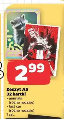 Netto Zeszyt A5 32 kartki Fast Car Herlitz oferta