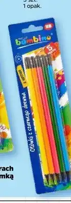 Netto Ołówki HB z czarnego drewna z gumką Bambino 5-pak oferta