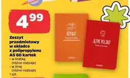 Netto Zeszyt przedmiotowy w okładce z polipropylenu A5 60 kartek w linię Herlitz oferta