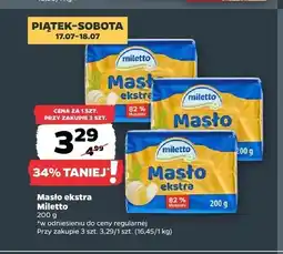 Netto Masło ekstra Miletto oferta