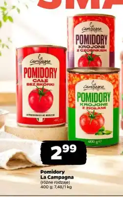Netto Pomidory krojone z czosnkiem La Campagna oferta