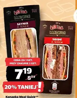 Netto Kanapka z szynką i serem Meal Quick oferta