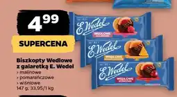 Netto Biszkopty Wedlowe z galaretką malinową E. Wedel oferta