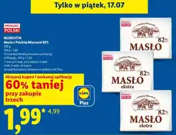 Lidl Masło ekstra z Polskiej Mleczarni 82% Mlekovita oferta