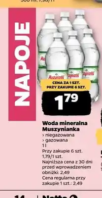 Netto Woda mineralna Muszynianka niegazowana oferta