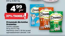 Netto Przysmak dla kotów Dreamies z serem oferta