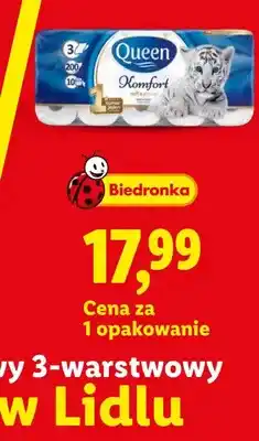 Lidl Papier toaletowy 3-warstwowy Queen Komfort oferta