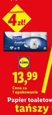 Lidl Papier toaletowy 3-warstwowy Floralys Komfort oferta