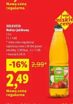 Lidl Nektar jabłkowy Solevita oferta