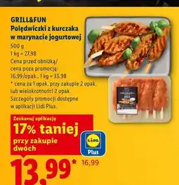 Lidl Polędwiczki z kurczaka w marynacie jogurtowej Grill&Fun oferta