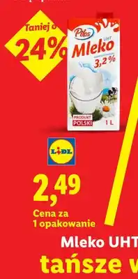 Lidl Mleko UHT 3,2% Pilos oferta