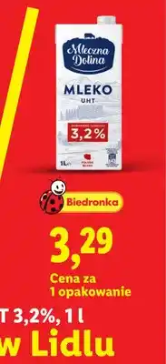 Lidl Mleko UHT 3,2% Mleczna Dolina oferta