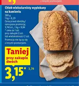 Lidl Chleb wieloziarnisty wypiekany na kamieniu Piekarnia Lidla oferta