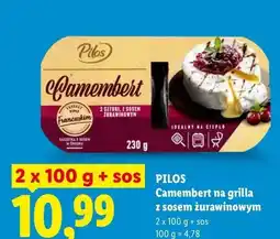 Lidl Camembert na grilla z sosem żurawinowym Pilos oferta