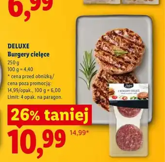 Lidl Burgery cielęce Deluxe oferta