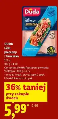 Lidl Filet pieczony z kurczaka Duda oferta