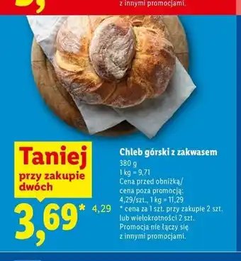 Lidl Chleb górski z zakwasem Piekarnia Lidla oferta