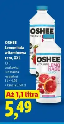 Lidl Lemoniada witaminowa zero Oshee truskawka oferta