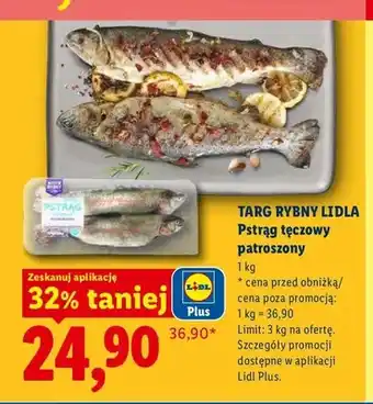 Lidl Pstrąg tęczowy patroszony Targ Rybny Lidla oferta