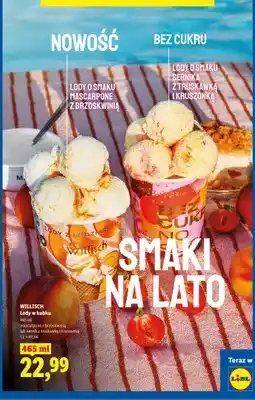 Lidl Lody w kubku Willisch mascarpone z brzoskwinią oferta