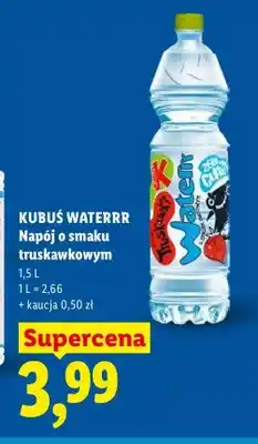 Lidl Napój o smaku truskawkowym Kubuś Waterrr oferta