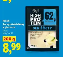 Lidl Ser wysokobiałkowy w plastrach Pilos High Protein oferta