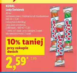 Lidl Lody Świderek Koral pomarańczowe oferta
