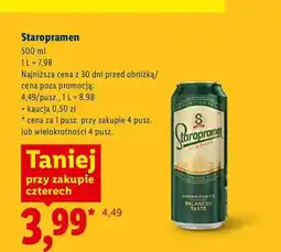 Lidl Piwo Staropramen oferta