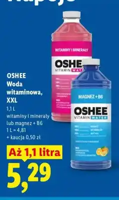 Lidl Woda witaminowa Oshee witaminy i minerały oferta