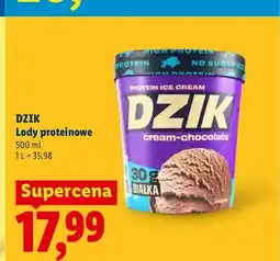 Lidl Lody proteinowe Dzik cream-chocolate oferta