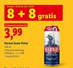 Lidl Piwo Harnaś Jasne Pełne oferta