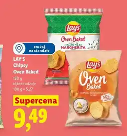 Lidl Chipsy pieczone Lay's Oven Baked Margherita oferta