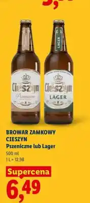 Lidl Piwo Browar Zamkowy Cieszyn Pszeniczne oferta