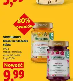 Lidl Owoce bez dodatku cukru Vortumnus mango z marakują oferta