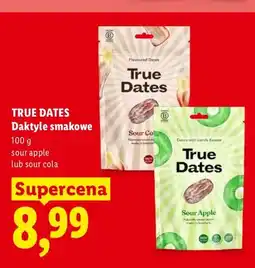 Lidl Daktyle smakowe True Dates Sour Cola oferta