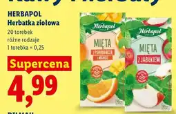 Lidl Herbatka ziołowa Herbapol Mięta z pomarańczą i mango oferta