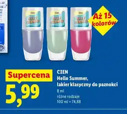 Lidl Lakier klasyczny do paznokci Cien Hello Summer oferta