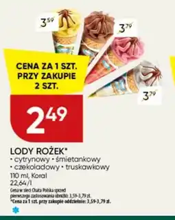 Chata Polska Lody rożek Koral śmietankowy oferta