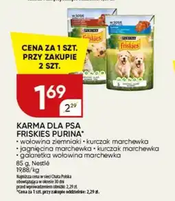 Chata Polska Karma dla psa Friskies Purina galaretka wołowina marchewka oferta