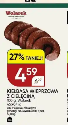 Chata Polska Kiełbasa wieprzowa z cielęciną Wolarek oferta