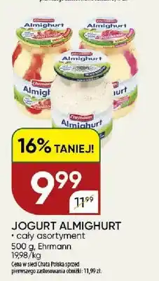 Chata Polska Jogurt Almighurt truskawkowy Ehrmann oferta